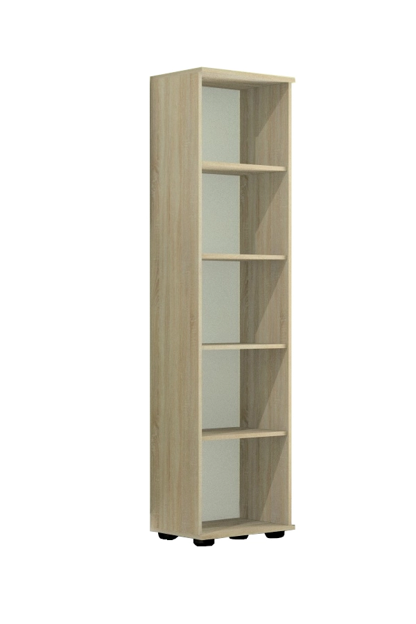 Regał G 30 dąb sonoma, 182 cm wysokosci do biura i do salonu.